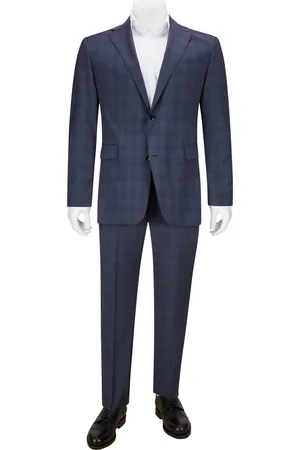 Dressler Duże Rozmiary - - Garnitur w kratkę glencheck, comfort fit