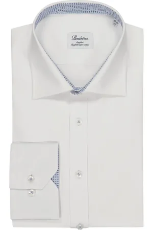 Stenströms Duże Rozmiary - - Koszula z bawełny twofolder super cotton ze zdobieniem, comfort fit