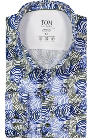 Tom Rusborg Duże Rozmiary - - Koszula z elastyczną domieszką, feel well shirt, comfort fit