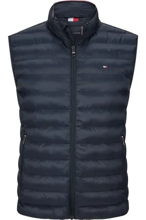 Tommy Hilfiger Duże Rozmiary - - Łatwa do spakowania/przechowywania kamizelka pikowana z wyhaftowanym logo