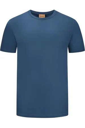 MOS MOSH Gallery Duże Rozmiary - - Gładki T-shirt z wyhaftowanym logo