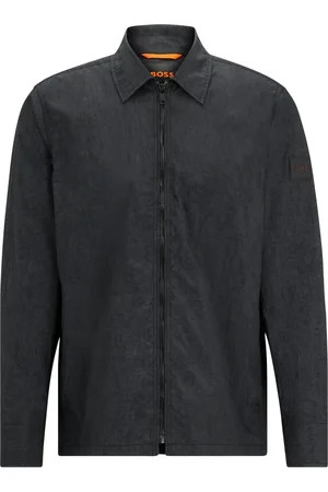 HUGO BOSS Duże Rozmiary - - Lekki overshirt w stylu washed look