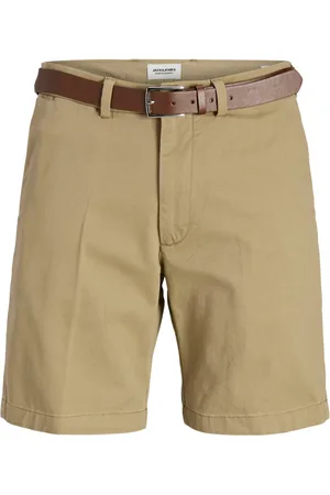 JACK & JONES Duże Rozmiary - - Szorty chinosy, w zestawie pasek skórzany