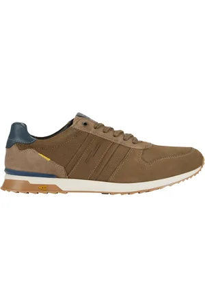 Camel Active Duże Rozmiary - - Sneakersy z perforowanej skóry welurowej