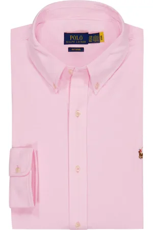 Ralph Lauren Duże Rozmiary - - Koszula z bawełny oxford z piki z wyhaftowanym motywem zawodnika polo na koniu