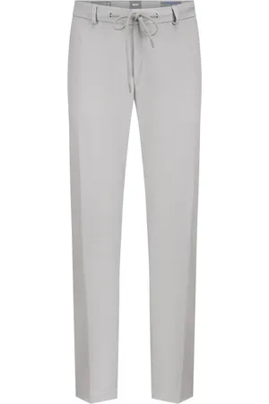 Brax Duże Rozmiary - - Spodnie z tunelem z troczkiem z 24/7 Jerseytec Concept, tapered fit