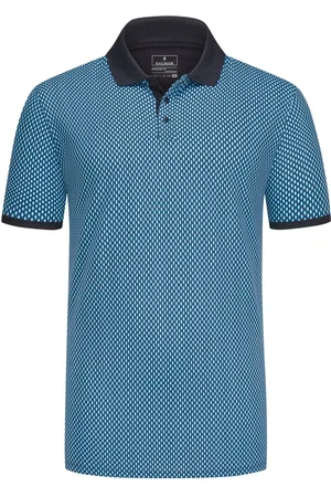 Ragman Duże Rozmiary - - Wzorzysta koszulka polo Performance, modern fit