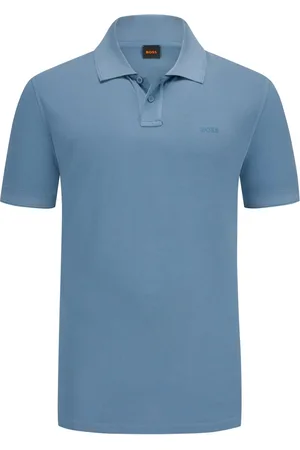 HUGO BOSS Duże Rozmiary - - Koszulka polo z dzianiny piqué z gumowanym logo