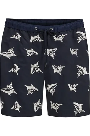 Paul & Shark Duże Rozmiary - - Kąpielówki z wyhaftowanym motywem rekina