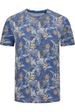 Ragman Duże Rozmiary - - Miękki T-shirt z kwiatowym nadrukiem