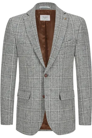 Carl Gross Duże Rozmiary - - Marynarka z Harris Tweed w kratkę