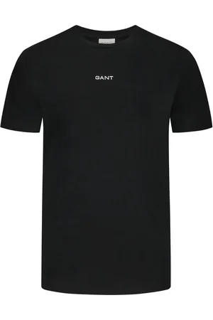 GANT Duże Rozmiary - - T-shirt z bawełny z małym nadrukiem z logo
