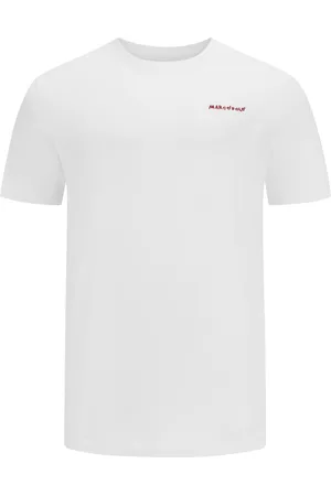Marc O’ Polo Duże Rozmiary - - T-shirt z nadrukiem na plecach i wyhaftowanym logo