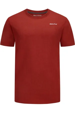Marc O’ Polo Duże Rozmiary - - T-shirt z nadrukiem na plecach i wyhaftowanym logo