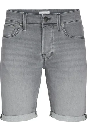JACK & JONES Duże Rozmiary - - Elastyczne szorty jeansowe z przyszytym mankietem