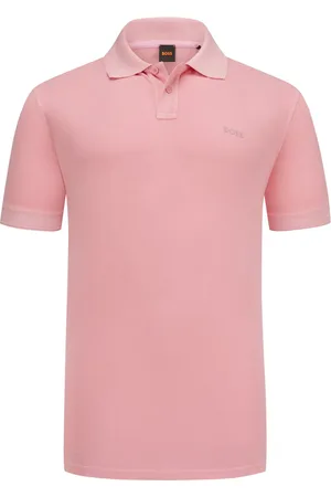 HUGO BOSS Duże Rozmiary - - Koszulka polo z dzianiny piqué z gumowanym logo