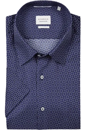 ETERNA Duże Rozmiary - - Koszula z krótkim rękawem z bawełny, comfort fit, Cool Shirt