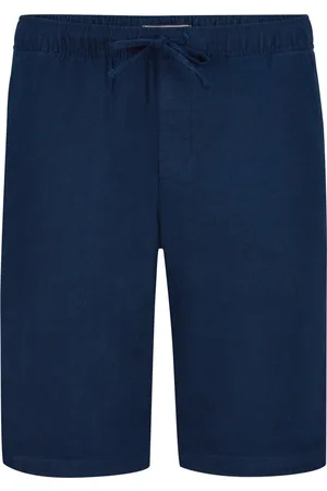 Tommy Hilfiger Duże Rozmiary - - Szorty ze sznurkiem z lnu z domieszką, relaxed tapered fit