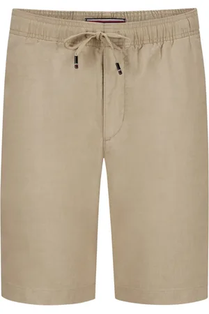 Tommy Hilfiger Duże Rozmiary - - Szorty ze sznurkiem z lnu z domieszką, relaxed tapered fit