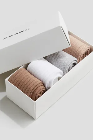 H&M Skarpety w prążki 4-pak