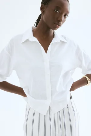 H&M Koszula z domieszką lnu