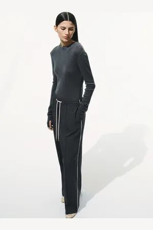 H&M Szerokie spodnie z diagonalu
