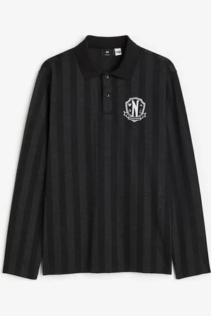 H&M Top polo z długim rękawem Regular Fit