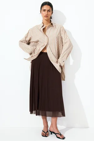 H&M Plisowana spódnica z siateczki