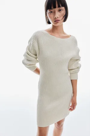 H&M Sukienka z dzianiny w prążki