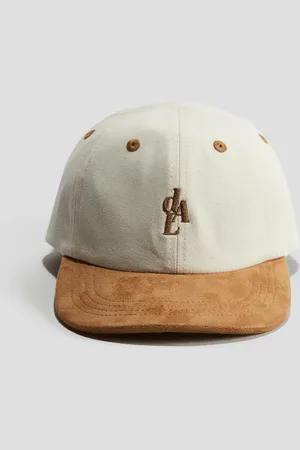 H&M Czapka z daszkiem wykonana z diagonalu z haftem