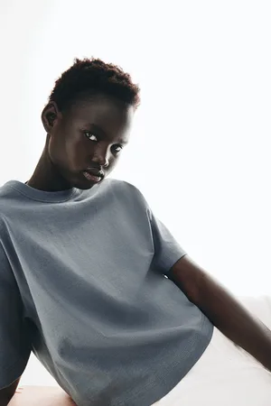 H&M Pudełkowy T-shirt