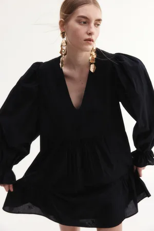 H&M Bawełniana sukienka tunikowa