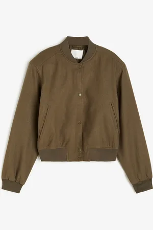 H&M Kurtka bomberka z domieszką lnu