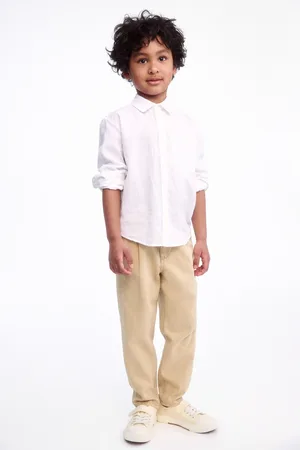 H&M Luźne spodnie chinos z diagonalu
