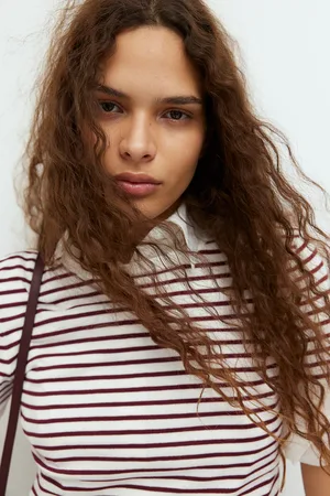 H&M T-shirt z delikatnej dzianiny