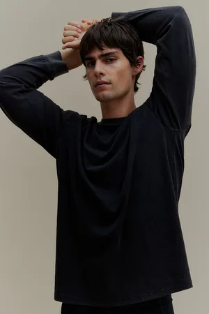 H&M Sportowy top z długim rękawem Loose Fit