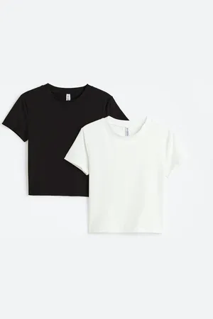 H&M Krótki T-shirt 2-pak