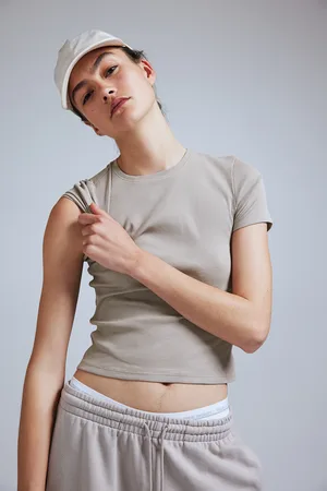 H&M Dopasowany T-shirt