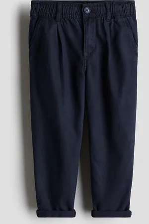 H&M Luźne spodnie chinos z diagonalu
