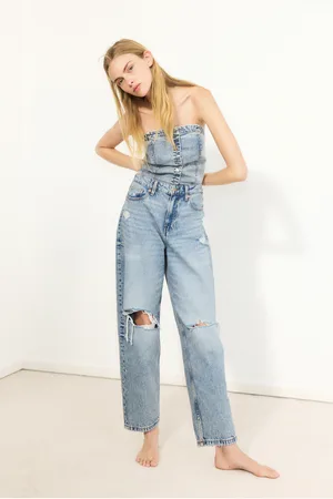 H&M Barrel Leg High Jeans