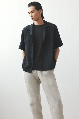 H&M Lniane spodnie Regular Fit
