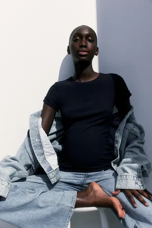 H&M MAMA Top w prążki
