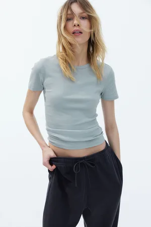 H&M T-shirt w prążki