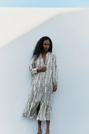 H&M Falbaniasta sukienka maxi