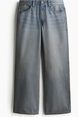 H&M Loose Straight High Jeans