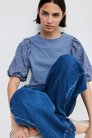 H&M Top z baloniastym rękawem