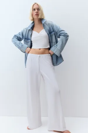 H&M Proste spodnie ze sznurkiem
