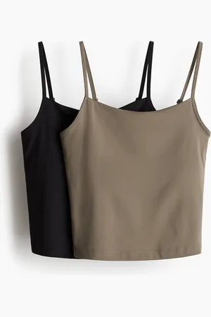 H&M Sportowy top na ramiączkach DryMove 2-pak