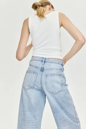 H&M Wide High Cropped Jeans