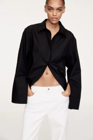 H&M Koszula z rozcięciem u dołu rękawów